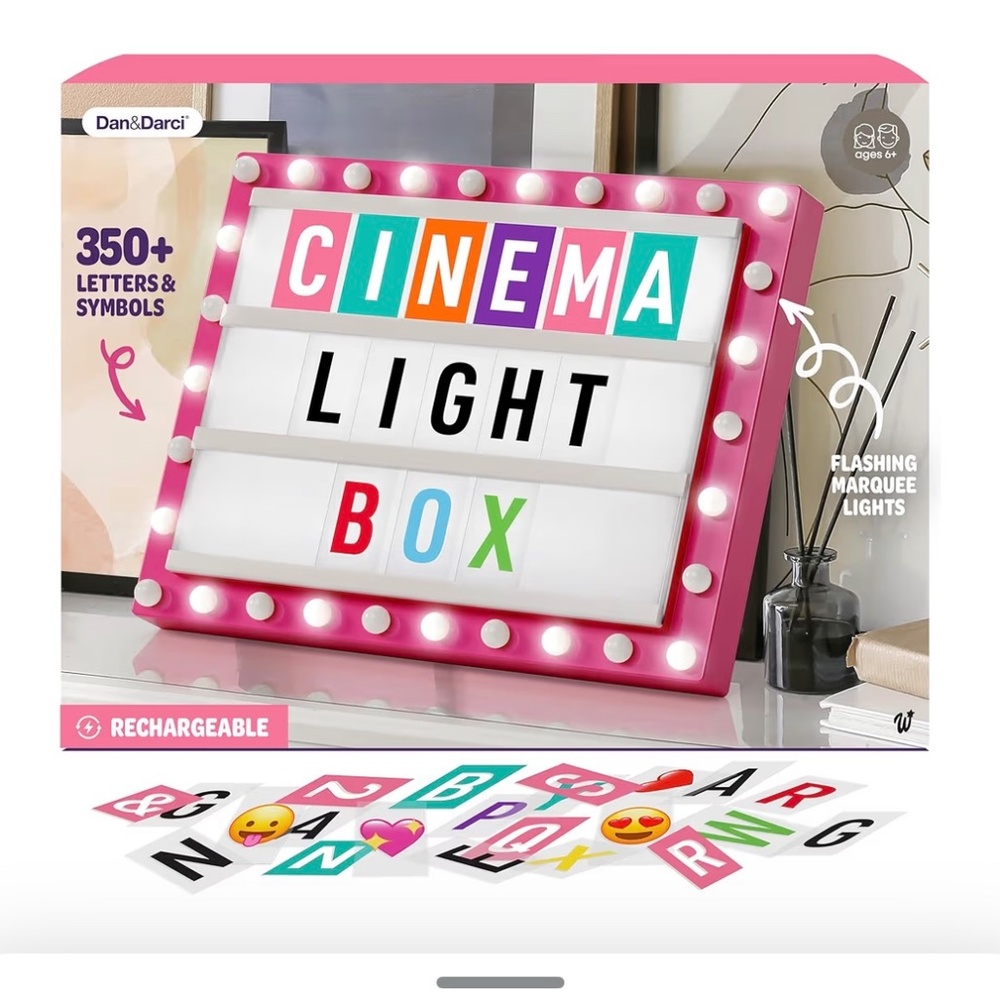 Pink Cinema Light Box